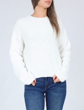 Pulover Bershka, alb