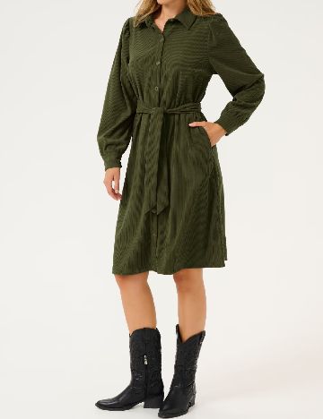 Rochie scurta Cream, verde