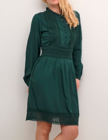 Rochie scurta Cream, verde