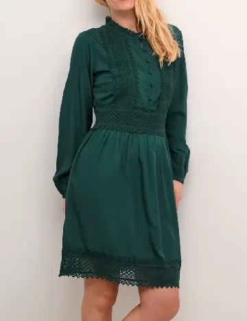 Rochie scurta Cream, verde Verde