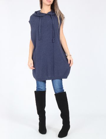 Vesta oversize Zara, albastru