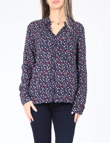 Camasa Pull&Bear, bleumarin Albastru