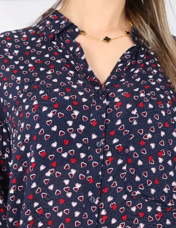 Camasa Pull&Bear, bleumarin Albastru