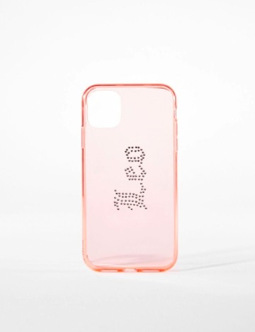 Husa Iphone 11 Bershka, portocaliu