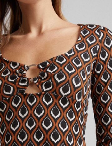 Rochie scurta Bershka, maro