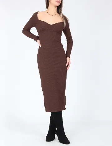 Rochie medie Bershka, maro Maro