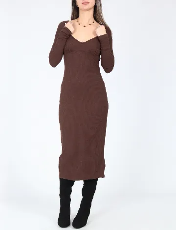 Rochie medie Bershka, maro Maro