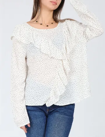 Bluza Pull&Bear, alb/negru Alb