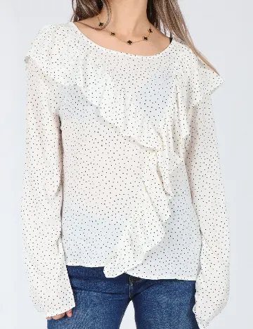 Bluza Pull&Bear, alb/negru Alb