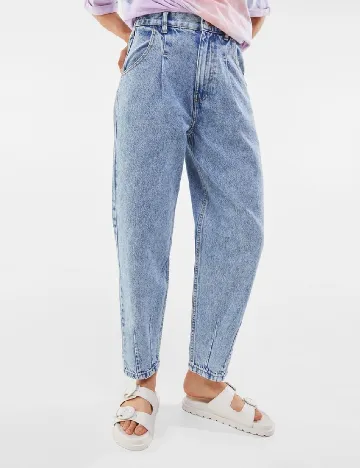 Blugi Bershka, bleu Albastru