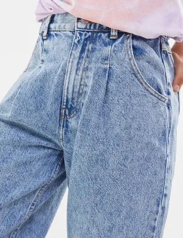 Blugi Bershka, bleu Albastru