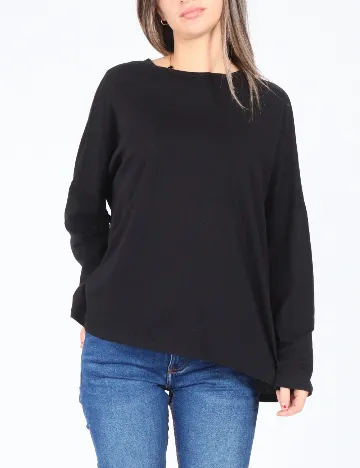 Bluza Oversize Pull&Bear, negru Negru