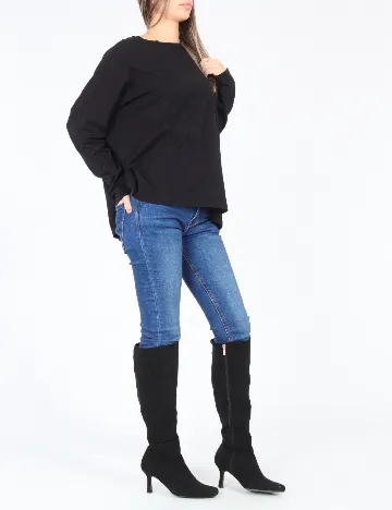 Bluza Oversize Pull&Bear, negru Negru