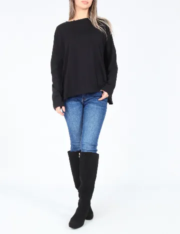 Bluza Oversize Pull&Bear, negru Negru