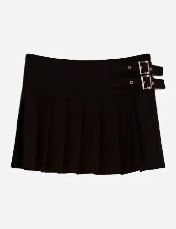 Fusta Bershka, negru Negru