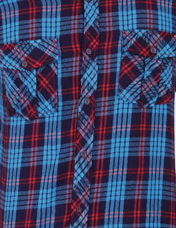 Camasa Zara, albastru/rosu Albastru