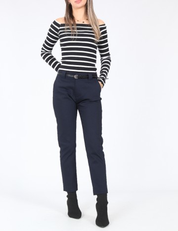 Pantaloni Bershka, bleumarin