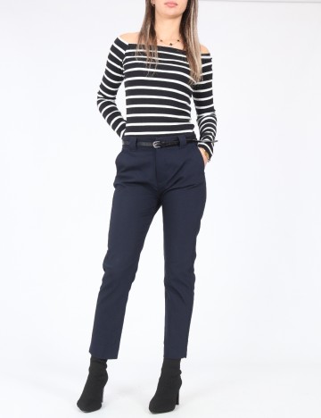 Pantaloni Bershka, bleumarin
