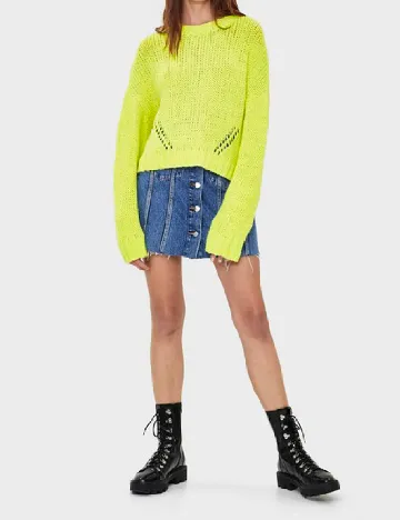 Bluza Oversize Bershka, verde Verde