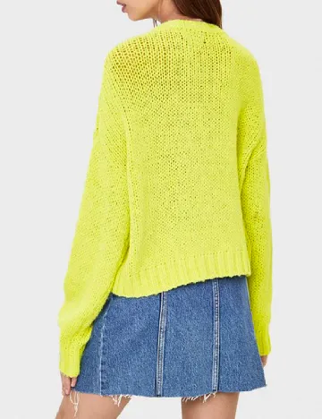 Bluza Oversize Bershka, verde Verde