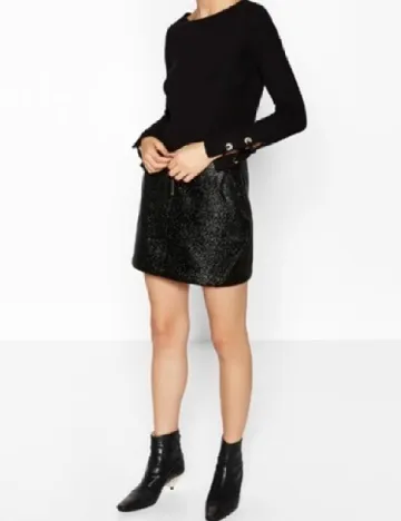 Fusta Zara, negru Negru