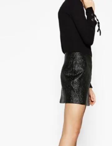 Fusta Zara, negru Negru