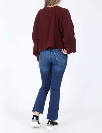 Bluza Pull&Bear, visiniu Rosu