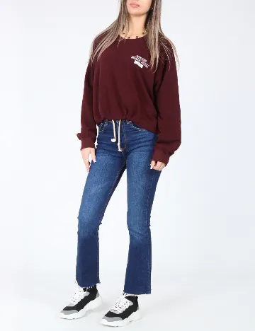 Bluza Pull&Bear, visiniu Rosu