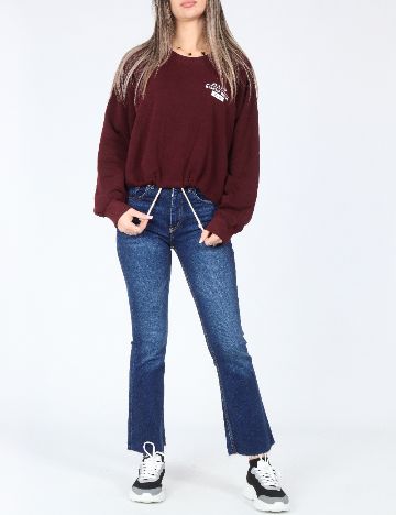 Bluza Pull&Bear, visiniu