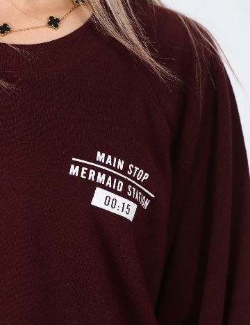 Bluza Pull&Bear, visiniu