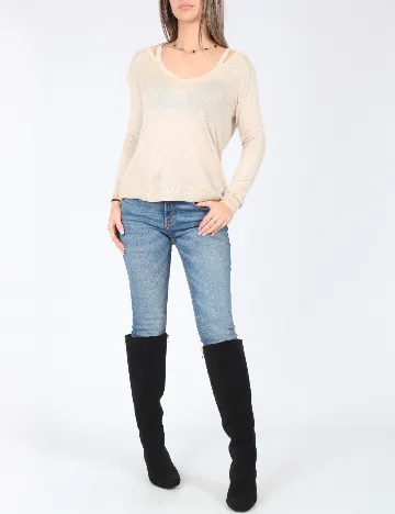 Bluza Zara, bej Crem