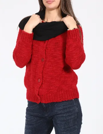 Esarfa circulara Bershka, negru Negru