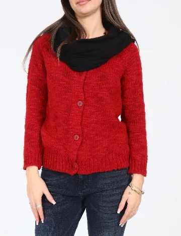 Esarfa circulara Bershka, negru Negru