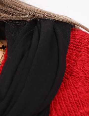 Esarfa circulara Bershka, negru