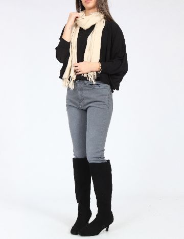 Esarfa Bershka, crem