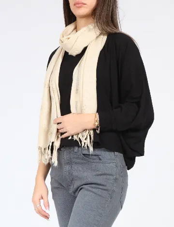 Esarfa Bershka, crem Crem