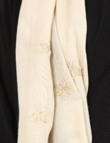 Esarfa Bershka, crem