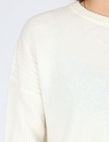 Bluza Oversize Bershka, alb