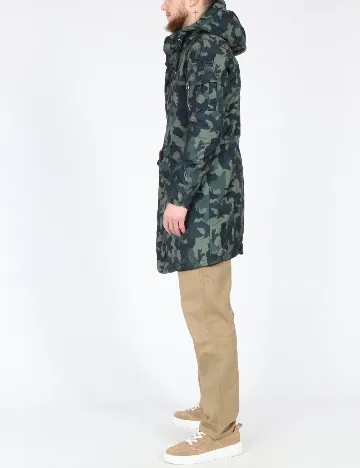 Geaca Pull&Bear, army Verde