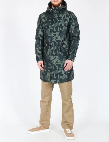 Geaca Pull&Bear, army Verde