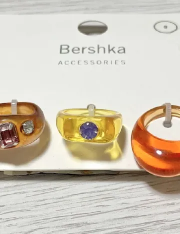 Set Inele 3 bucati Bershka, mix culori Mix culori