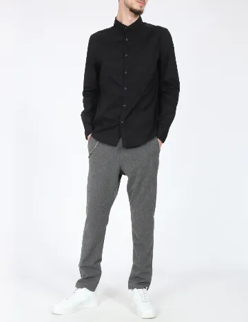 Camasa Bershka, negru Negru