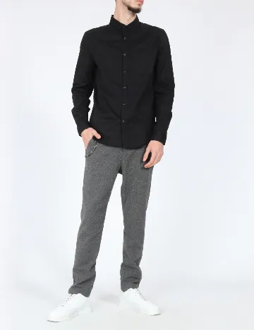 Camasa Bershka, negru Negru