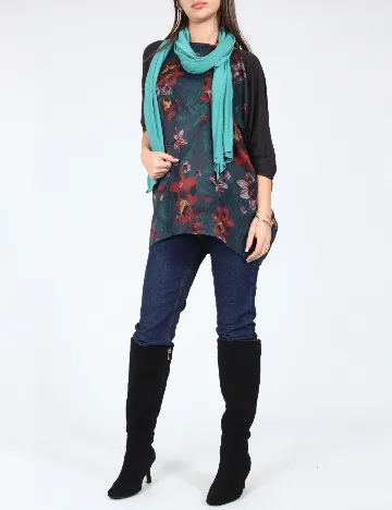 Esarfa Bershka, turcoaz Albastru