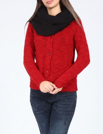 Esarfa circulara Bershka, negru