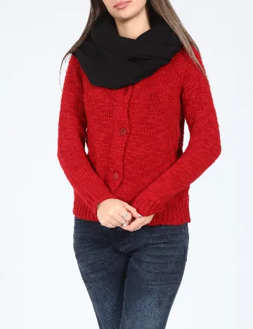 Esarfa circulara Bershka, negru Negru