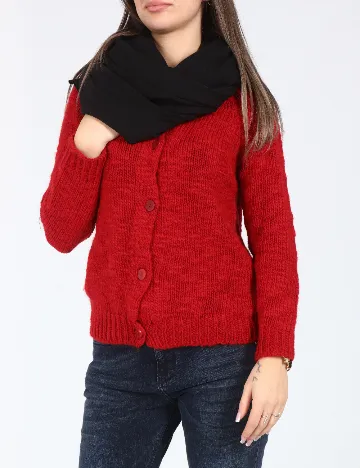 Esarfa circulara Bershka, negru Negru