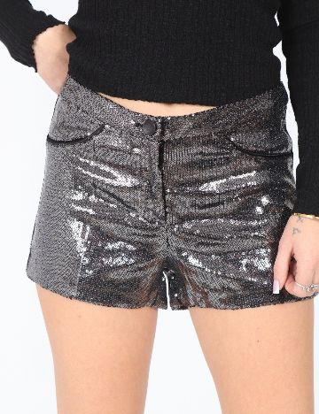 Pantaloni scurti Bershka, gri