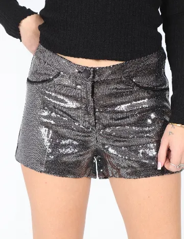 Pantaloni scurti Bershka, gri Gri