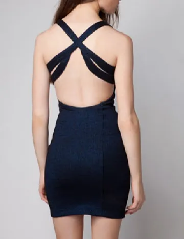 Rochie scurta Bershka, albastru Albastru